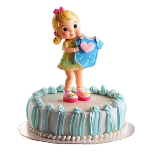 Adorable Baby Shower Cake Topper Png Kpb PNG Image