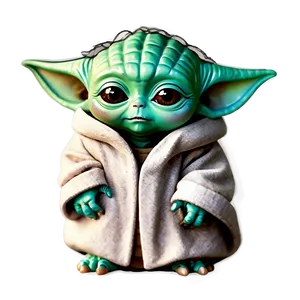 Adorable Baby Yoda Character Png 06252024 PNG Image