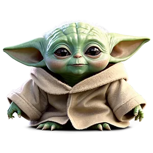 Adorable Baby Yoda Character Png Ock9 PNG Image