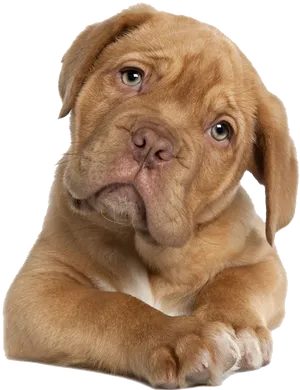 Adorable Brown Pitbull Puppy PNG Image