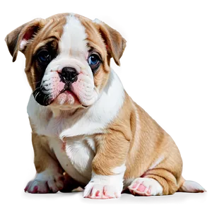 Adorable Bulldog Puppies Png Qnu PNG Image