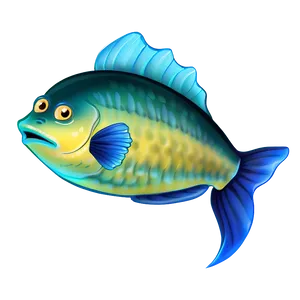 Adorable Cartoon Fish Png Ybi PNG Image