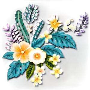 Adorable Floral Design Png 06202024 PNG Image