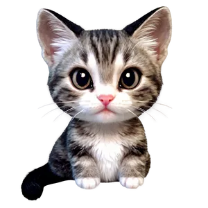 Adorable Kawaii Cat Png 06242024 PNG Image