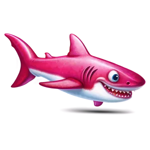 Adorable Pink Baby Shark Illustration Png 66 PNG Image