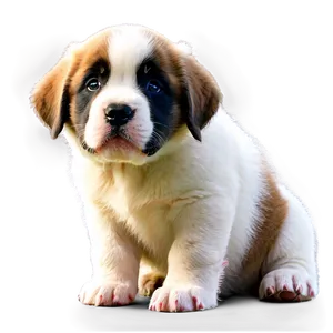 Adorable St Bernard Puppy Png 37 PNG Image