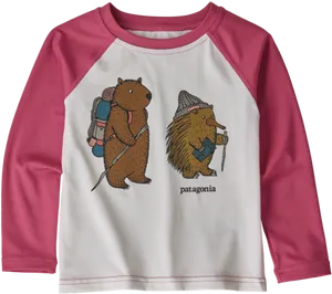 Adventure Wombat Kids Shirt PNG Image