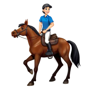 Adventurous Horse Cartoon Png Oqg59 PNG Image