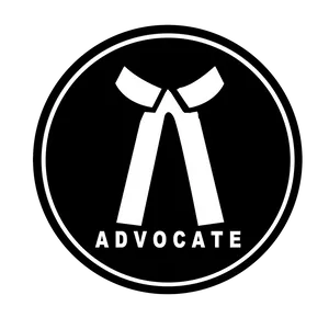 Advocate Logo Blackand White PNG Image