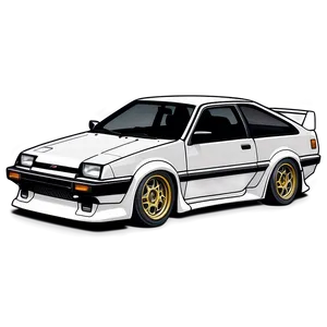 Ae86 Outline Graphic Png Bah PNG Image