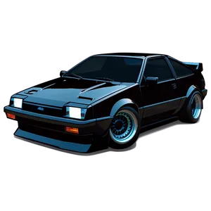 Ae86 Silhouette Png 06242024 PNG Image