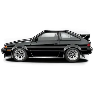 Ae86 Silhouette Png 06242024 PNG Image