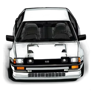 Ae86 Silhouette Png Sjy PNG Image