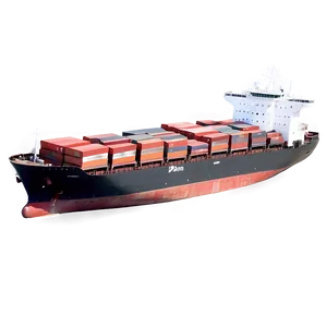 Aerial View Cargo Ship Png 43 PNG Image