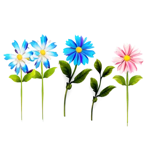 Aesthetic Flowers A PNG Image