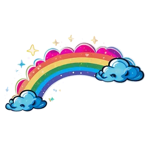 Aesthetic Rainbow Cloud Magic Png 06252024 PNG Image