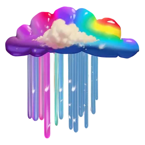 Aesthetic Rainbow Cloud Magic Png 06252024 PNG Image