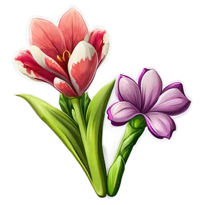 Aesthetic Spring Flowers Png Rvm PNG Image