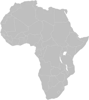 Africa Continent Outline PNG Image