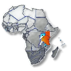 Africa Map Outline Png Xav PNG Image