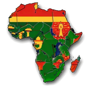 Africa Map Outline With Countries Png Nfh68 PNG Image