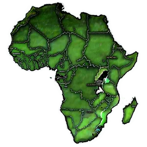 Africa Map With Oceans Png 95 PNG Image