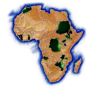 Africa Map With Oceans Png Svh64 PNG Image