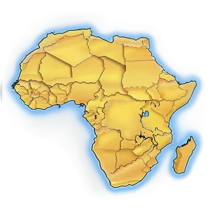 Africa Outline For Coloring Png 90 PNG Image