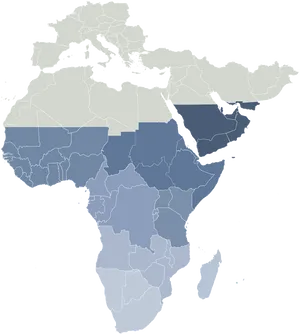 Africa Political Map Chad Highlighted PNG Image