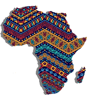 African Continent Tribal Patterns PNG Image