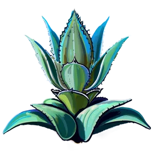 Agave Plant Illustration Png Unb8 PNG Image