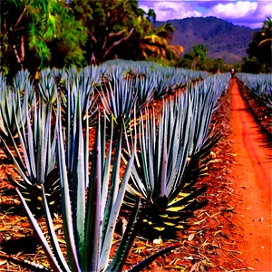 Agave Plantation View Png Qxm62 PNG Image