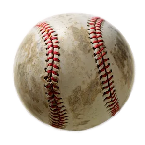 Age-worn Baseball Artwork Png 06282024 PNG Image