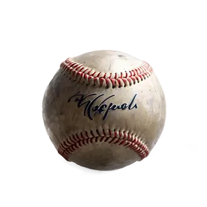 Aged Baseball Graphic Png Oxw PNG Image