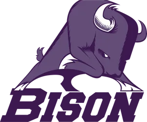 Aggressive Bison Mascot Logo PNG Image