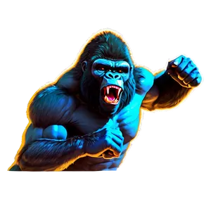 Aggressive Gorilla Mascot Png Hks33 PNG Image