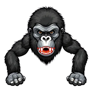 Aggressive Gorilla Mascot Png Osv PNG Image