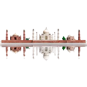 Agra's Taj Mahal Landscape Png 06252024 PNG Image