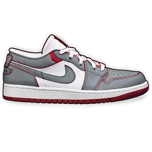 Air Jordan 1 Low Cut Design Png Ubm PNG Image