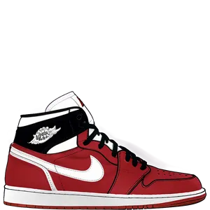 Air Jordan 1 Sneaker Png Gtm PNG Image