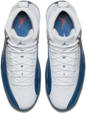 Air Jordan Sneakers Top View PNG Image