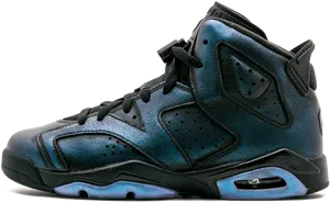 Air Jordan6 Retro Black Infrared Sneaker PNG Image