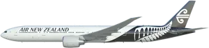 Air New Zealand Aircraft Side View PNG Image