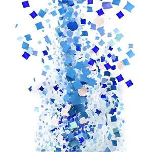 Airforce Blue Confetti Explosion Png 06262024 PNG Image