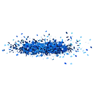 Airforce Blue Confetti Explosion Png 06262024 PNG Image