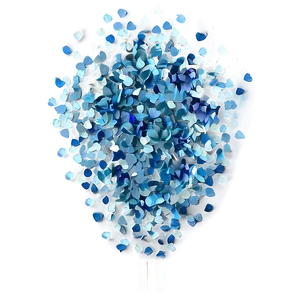 Airforce Blue Confetti Explosion Png Hsc86 PNG Image