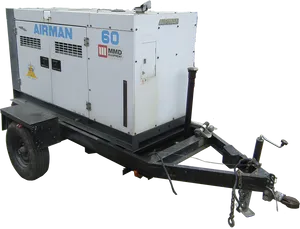 Airman60 Portable Generatoron Trailer PNG Image