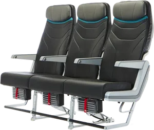 Airplane Seats Row Modern Design PNG Image