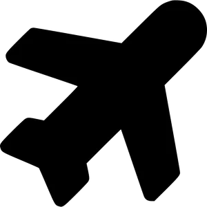 Airplane Silhouette Graphic PNG