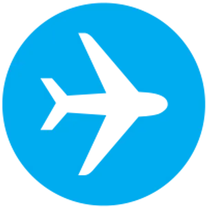 Airplane Silhouette Icon PNG Image